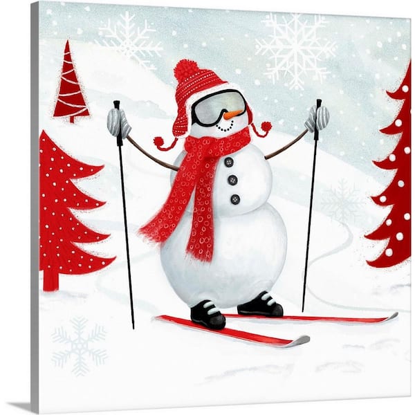 24 in. x 24 in. Snow Day I by Victoria Borges Canvas Wall Art