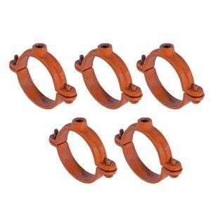 2-1/2 in. 2-Piece Split Ring Pipe Hanger Copper Epoxy Coated Iron (5-Pack)