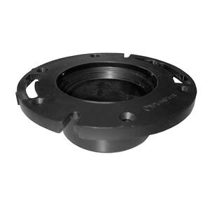 7 in. O.D. Plumbfit ABS Water Closet (Toilet) Flange Less Knockout, Fits Over 3 in. or Inside 4 in. Schedule 40 DWV Pipe