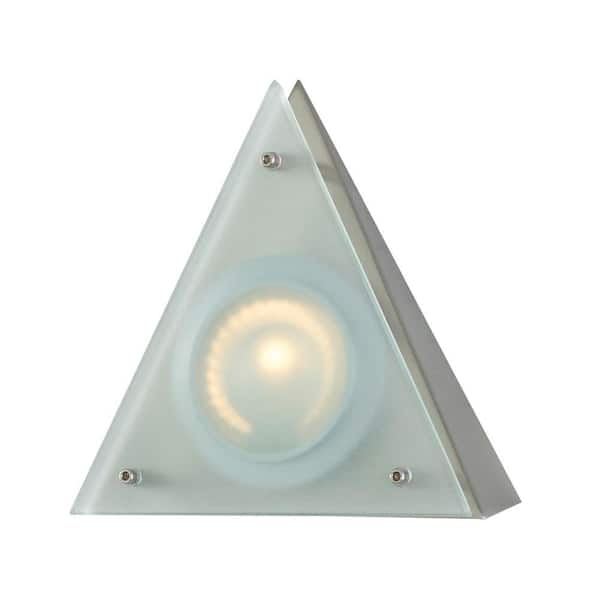 Titan Lighting Zeepuk 1-Lamp Stainless Steel Wedge Light Frosted Glass