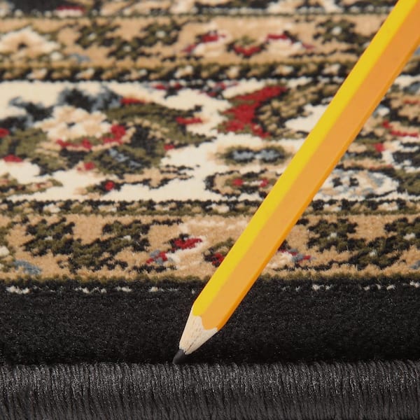 Westminster Black 3 ft. x 9 ft. Runner Rug
