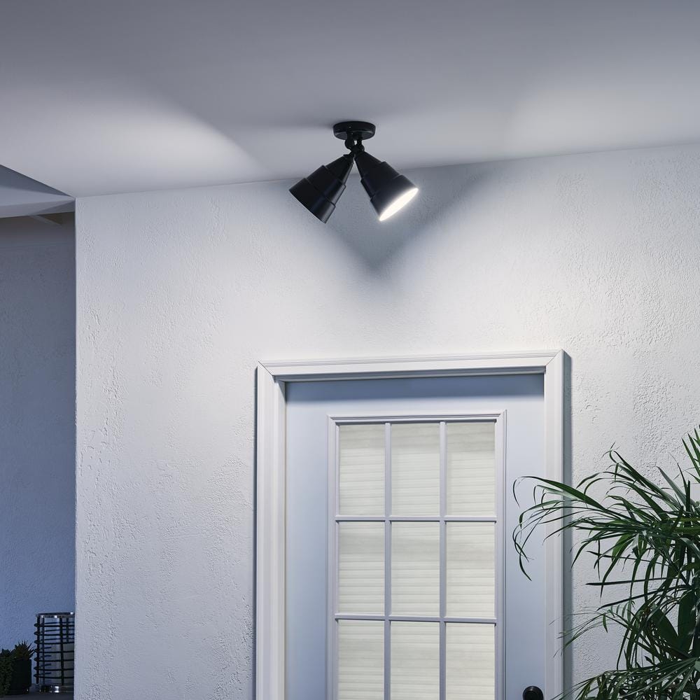 Architectural Bronze Dual Cone Wall Sconce