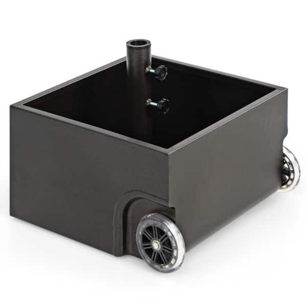 Kadehome 20 lb. Steel Patio Umbrella Base Stand in Black