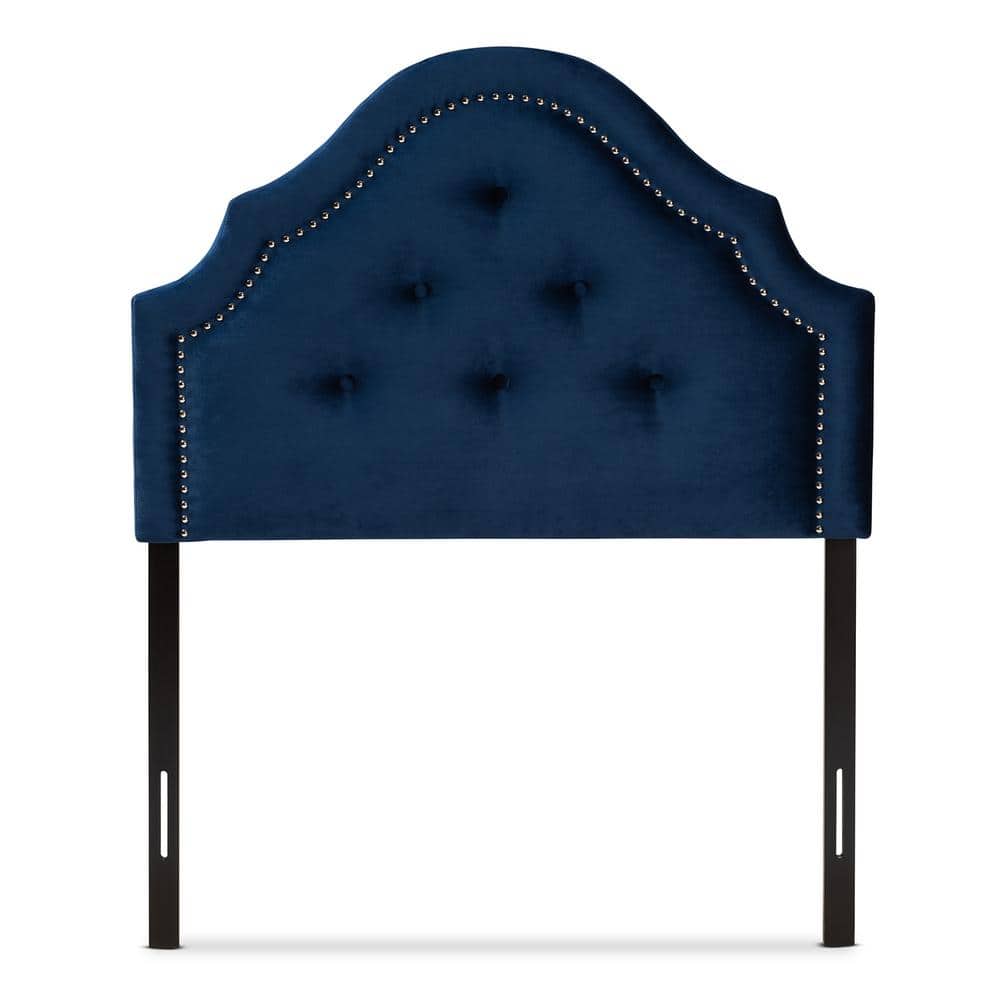 Baxton Studio Cora Royal Blue Twin Headboard 1549321HD The Home Depot