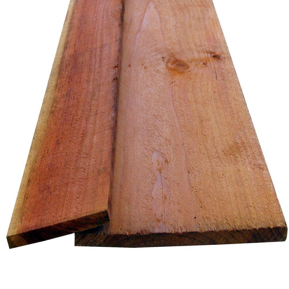 Redwood Rough Board (Common: 11/16 in. x 11-1/2 in. x 8 ft