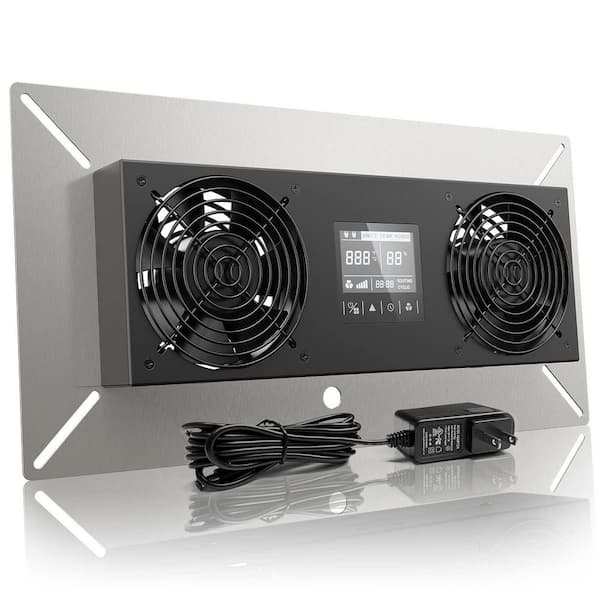 240 CFM Crawl Space Basement Ventilator Fan with Temperature Humidity Speed Controller, for Attic, Garage, Crawl Space