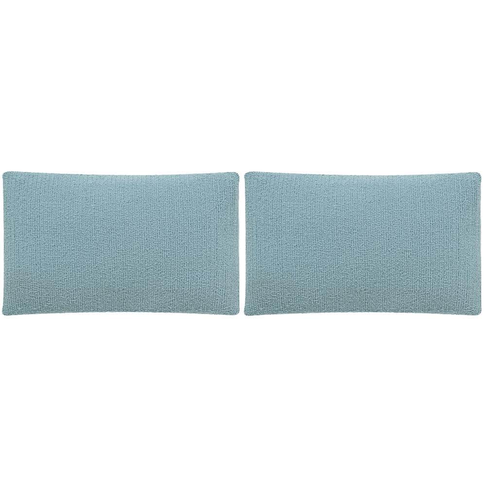 Marine Baby Blue Rectangular Outdoor Throw Pillow Set