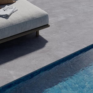 Monolith Slate Gray 11.81 in. x 47.24 in. Matte Porcelain Pool Coping (3.87 sq. ft./Each)
