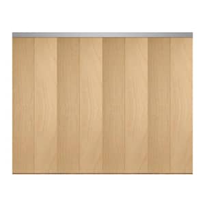 Impact Plus 108 in. x 80 in. Smooth Flush Stain Grade Maple Solid Core ...