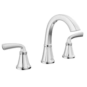Geist 8 in. Widespread Double-Handle Bathroom Faucet in Polished Chrome