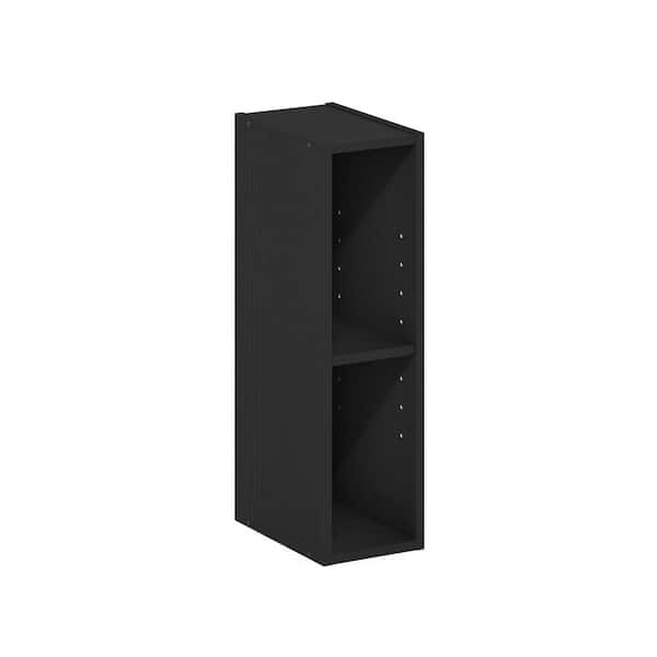 Furinno Fulda 21.18 in. Tall Blackwood Wood 2-Shelf Space Saving Bookcase