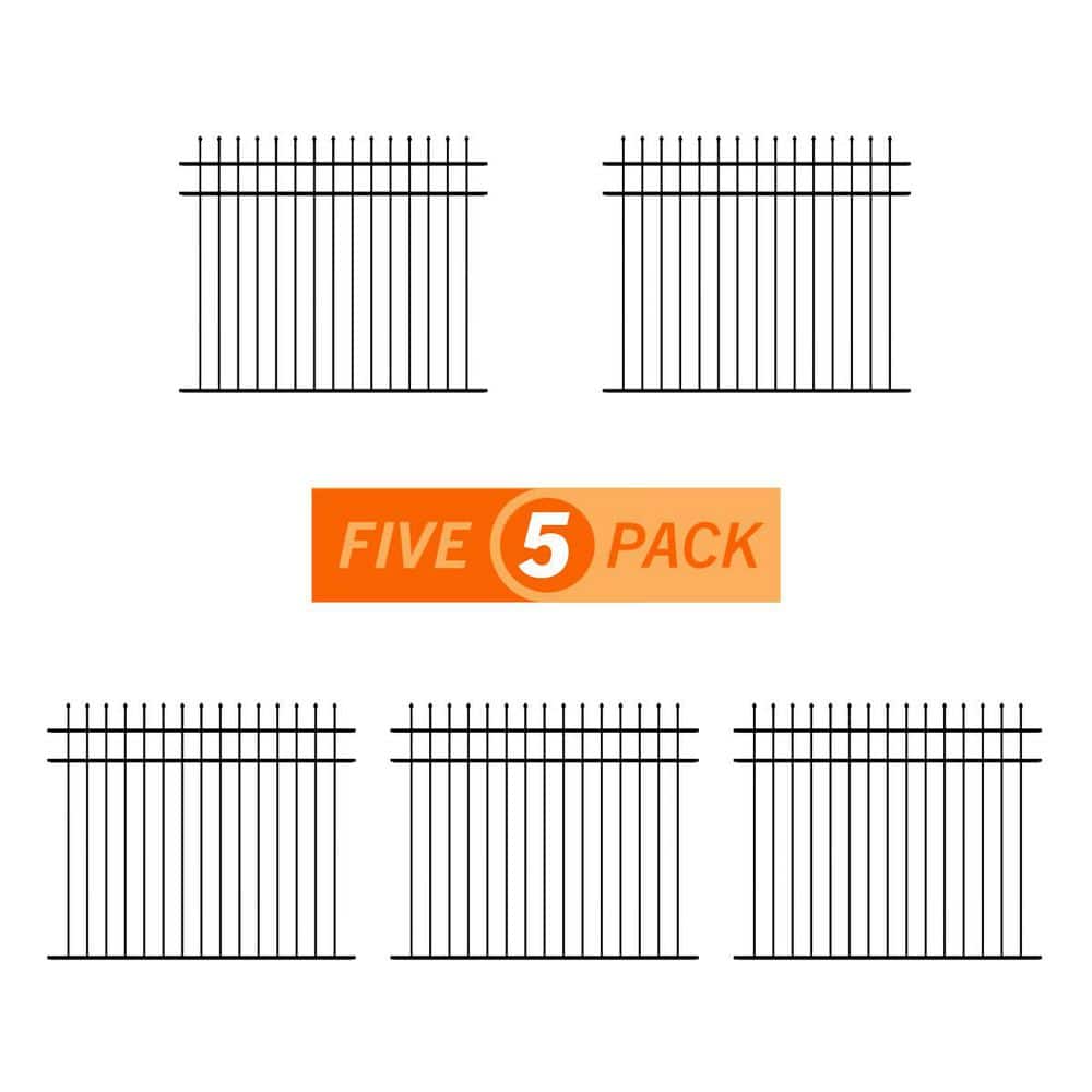 5 ft. H x 6 ft. W Osprey Black Aluminum Fence Panel (5-pack) price history on PriceWatchPro