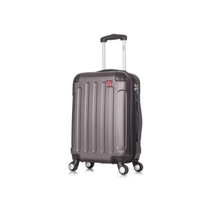 Intely 20 in. Grey Hardside Spinner Carry-on with USB Port