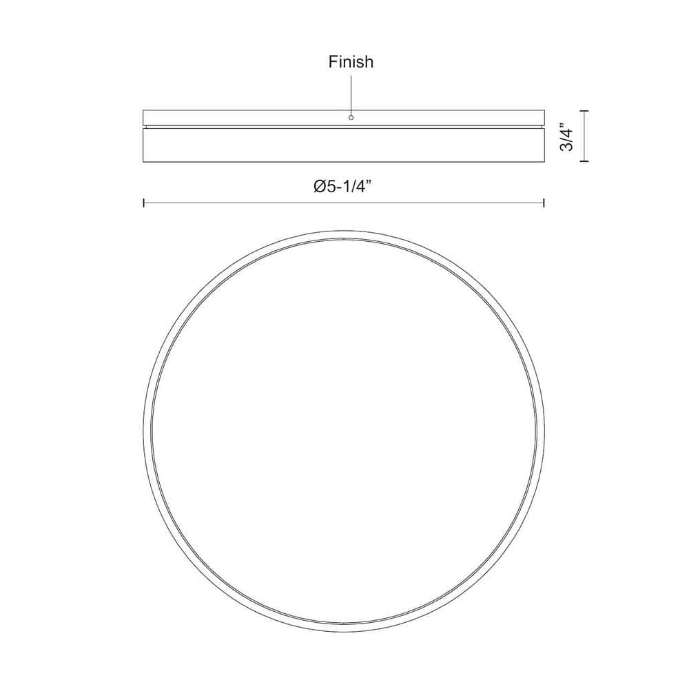Matte Black LED Flush Mount with Adjustable Discs