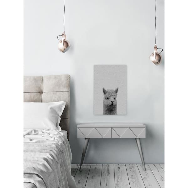 Unbranded 24 in. H x 16 in. W "Llama Surprise II" by Maria Giovanni Canvas Wall Art