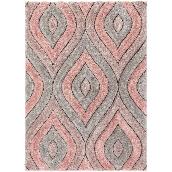 Well Woven San Francisco Malibu Blush Modern Geometric Trellis Ogee 3