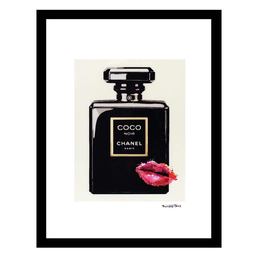 Fashion Lips Glam Perfume Bottle by Fairchild Paris 1 Piece Framed Graphic Print 18 in. x 14 in. price history on PriceWatchPro
