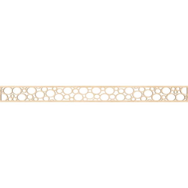 Ekena Millwork Hemingway Fretwork 0.25 in. D x 46.375 in. W x 4 in. L Birch Wood Panel Moulding