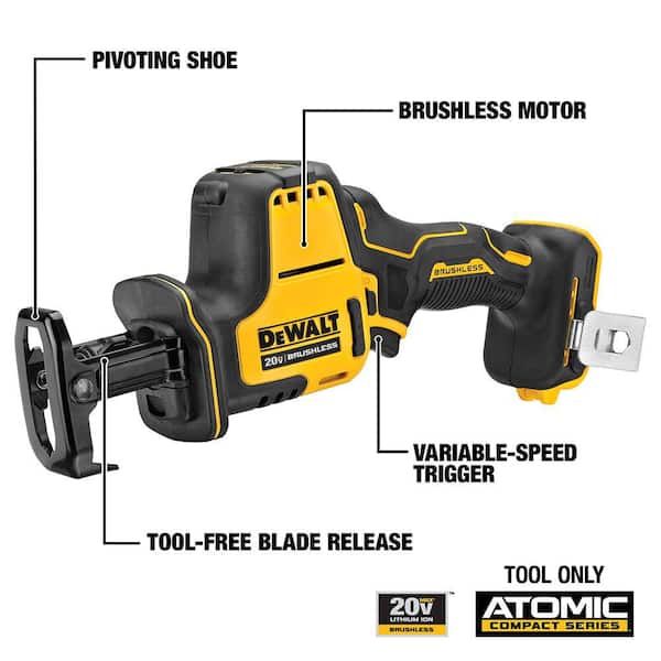DEWALT - ATOMIC 20V MAX Lithium-Ion Cordless 2-Tool Combo Kit with 2-Batteries, Charger and Bag