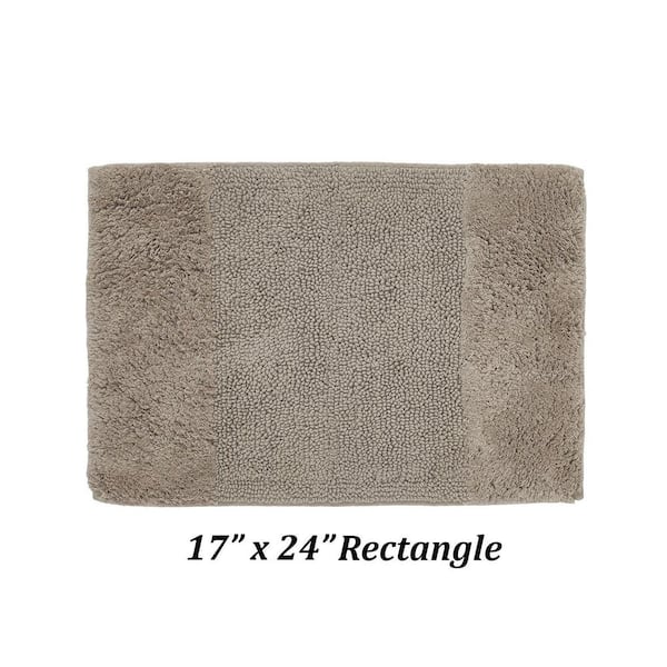 Better Trends Granada 17 in. x 24 in. Sand 100% Cotton Rectangle Bath Rug