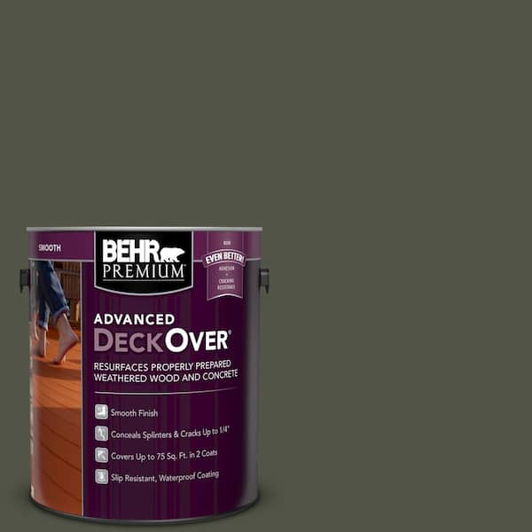 BEHR Premium Advanced DeckOver 1 gal. #SC-108 Forest Smooth Solid Color Exterior Wood and Concrete Coating