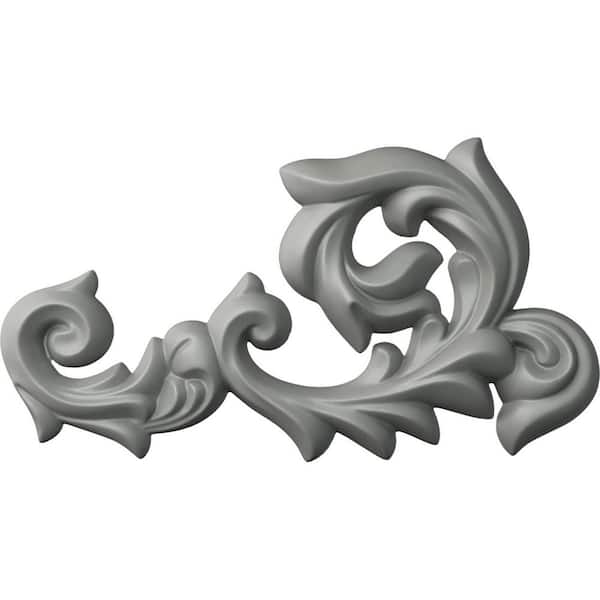Ekena Millwork 1 in. x 11-3/4 in. x 6-3/8 in. Polyurethane Dijon Left Onlay