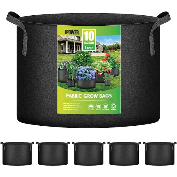 10 Gallon Grow Bags, Flower Pots with Handles, Thickened Nonwoven Garden  Plant Growing Bags, Multicolor Fabric Planters Grow Bags for Vegetables