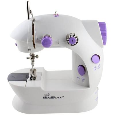 Ready Sewing Machine with Pedal, Flex-Speed Double-Thread, Cordless Lavender