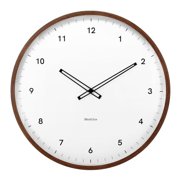20 in. Oak Finish Wall Clock