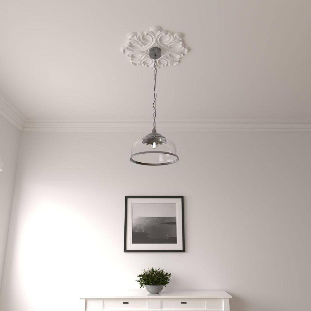Palmetto Gray Urethane 11.5" Ceiling Medallion