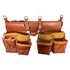 Master's 52.5 in. Brown Leather Rig (2-Bag)
