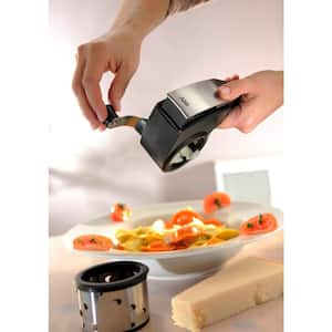 Winco Stainless Steel Rotary Cheese Grater Silver - Office Depot