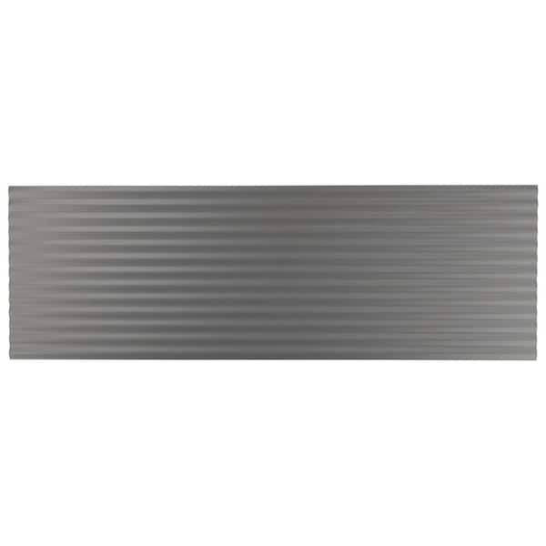 Ivy Hill Tile Linear Smoke Gray 11.41 in. x 35.37 in. Matte