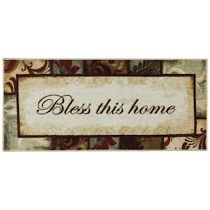 Rules to Live by Kaleidoscope Multi 2 ft. x 4 ft. Machine Washable Printed Area Rug