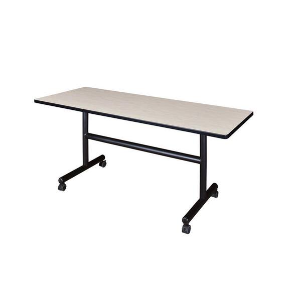 Regency Soucek Maple 60 in. W x 24 in. D Flip Top Mobile Training Table ...