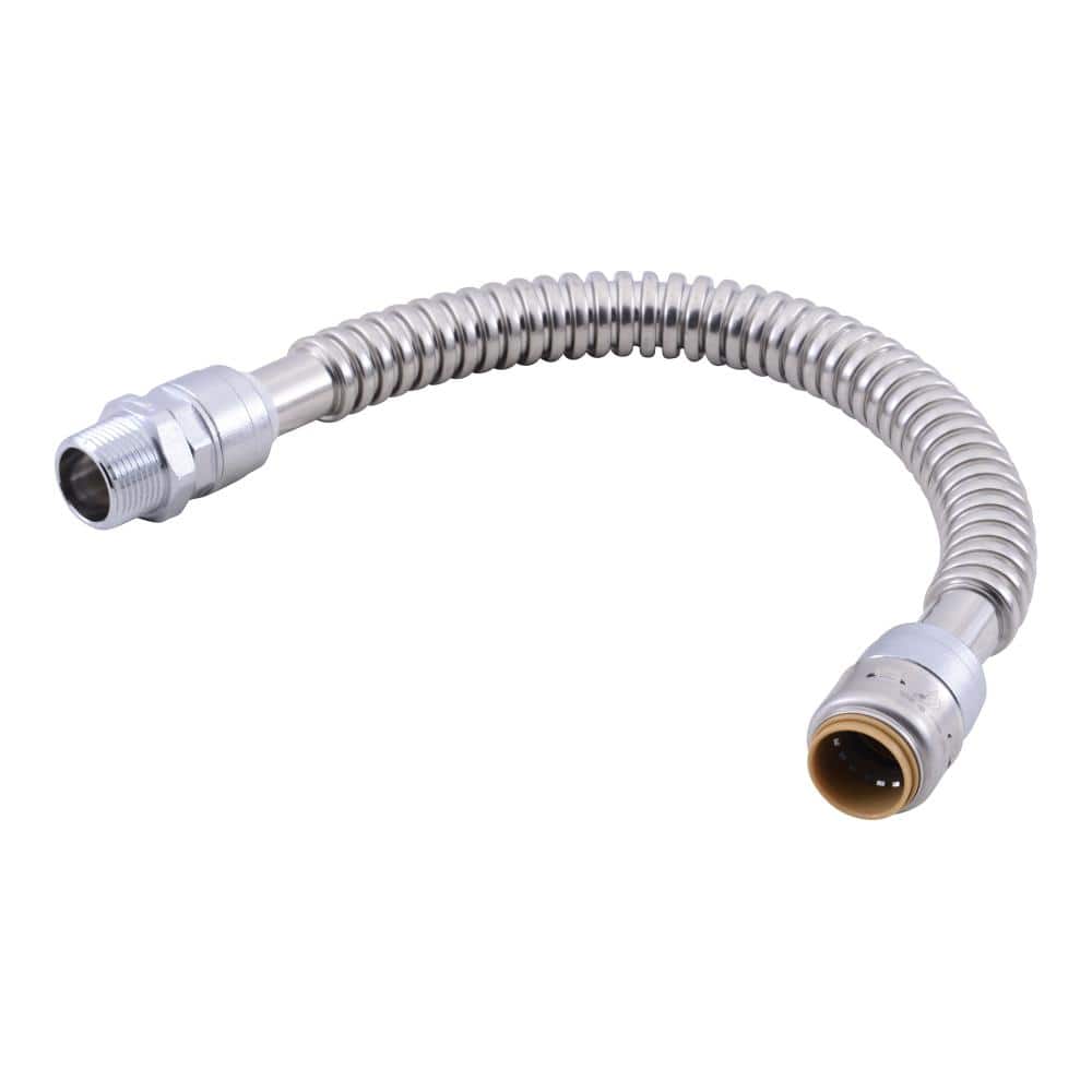 Max 3/4 in. Push-to-Connect x 3/4 in. MIP x 18 in. Corrugated Stainless Steel Water Heater Connector price history on PriceWatchPro