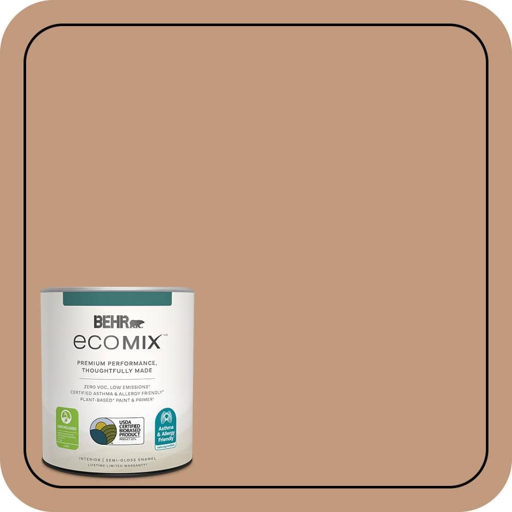 BEHR ECOMIX 1 qt. #PPU3-12 Egyptian Pyramid Semi-Gloss Enamel Plant ...