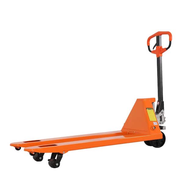 5,500 lbs. Hand Pallet Jack Warehouse Hydraulic Manual Pallet Truck 48 x 21 in. Fork Size Orange