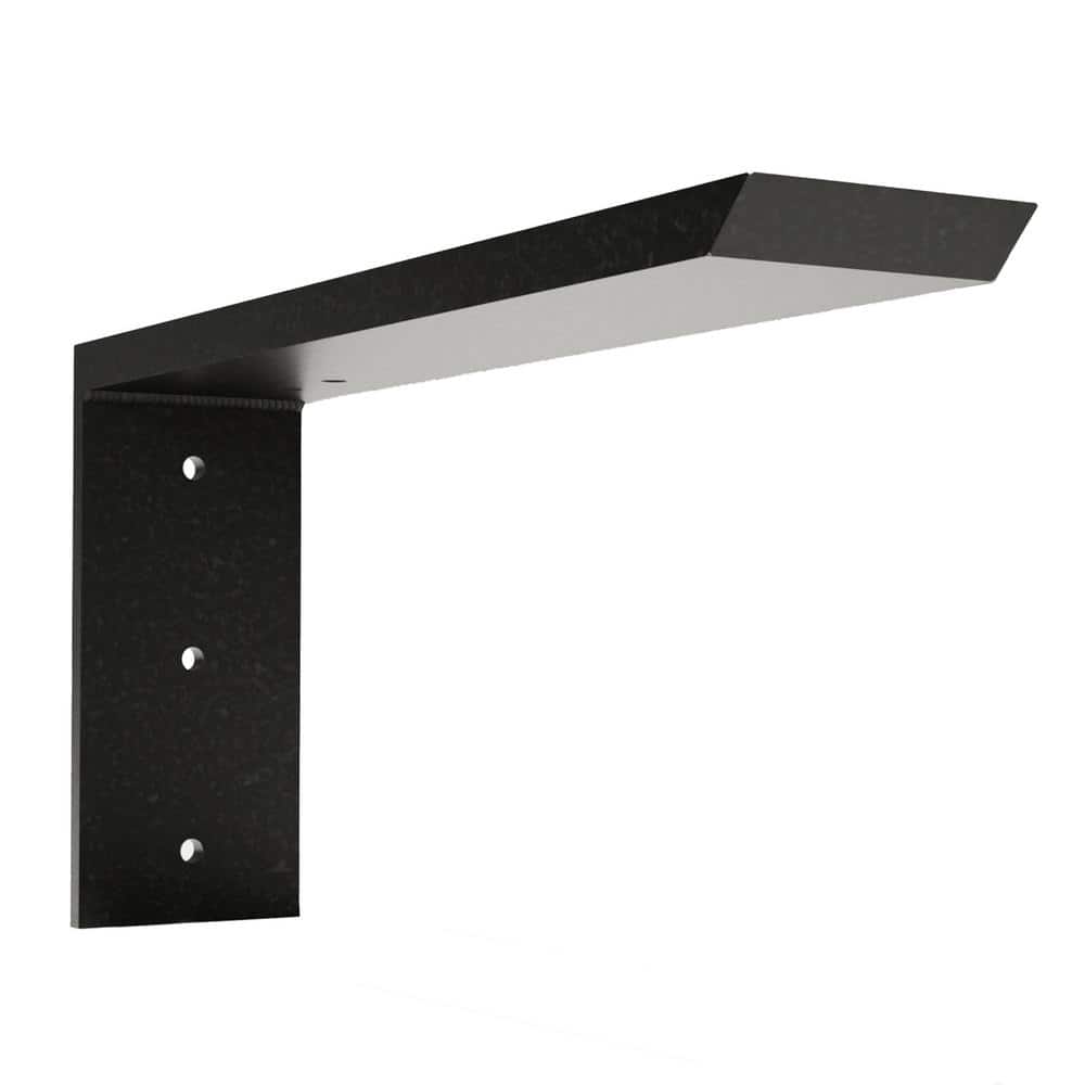 Granite-Compatible Matte Finish Kitchen Countertop Support Bracket 18"