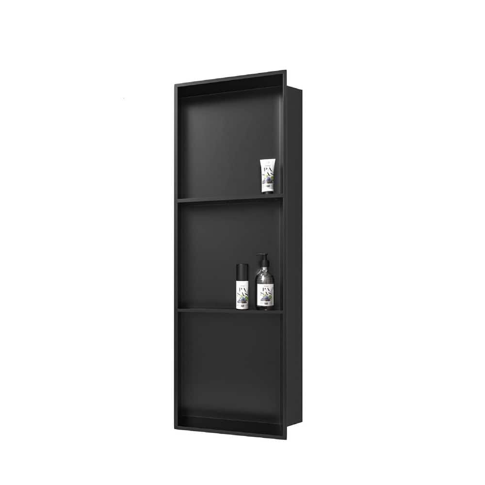 8 in. W x 36 in. H x 4 in. D Stainless Steel Shower Niche in Matte Black price history on PriceWatchPro