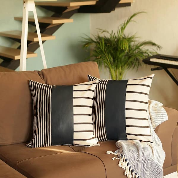 Faux best sale leather throw