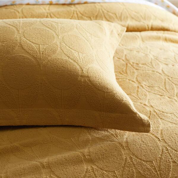 mustard coverlet queen