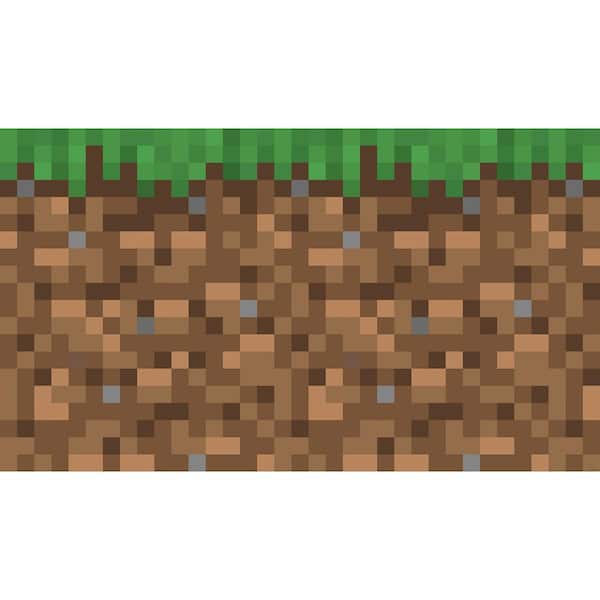 RoomMates Minecraft Blocks Green Novelty Peel and Stick Wallpaper Wall Mural
