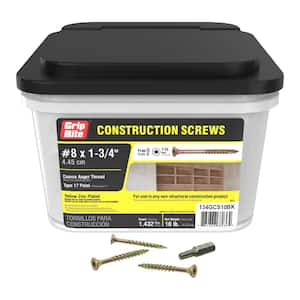 #8 x 1-3/4 in. Star Drive Dual Flat Head Coarse Thread Construction Screws 10 lb. Box