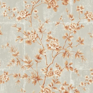 Great Wall Floral Paper Strippable Roll (Covers 60.75 sq. ft.)