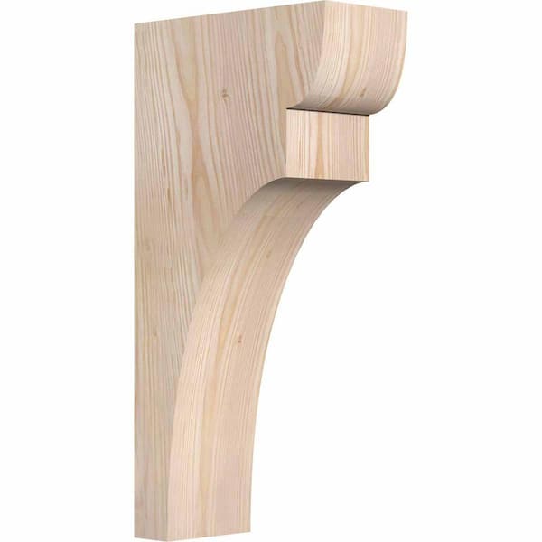 Ekena Millwork 5-1/2 in. x 12 in. x 24 in. Douglas Fir Yorktown Smooth Corbel