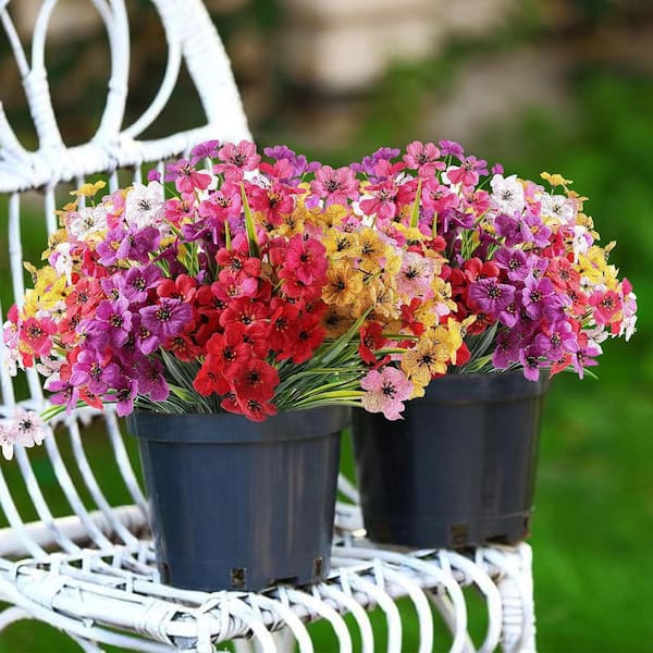 Afoxsos 3.5 in. Multi-Colored Indoor/Outdoor Artificial Daisies