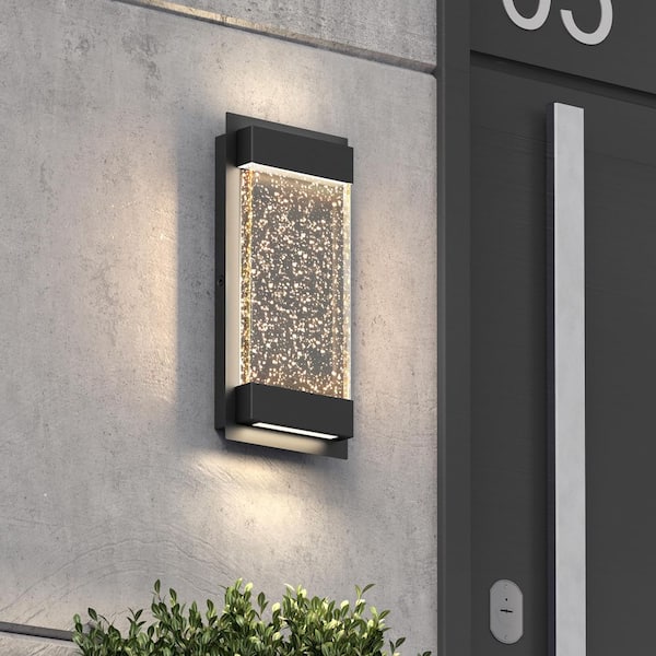 Artika Essence Glow Box Black Modern Bubble Glass Integrated LED