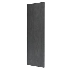 Standard 96 in. x 24 in. x 3/4 in. Decorative End Panel in Carbon Marine