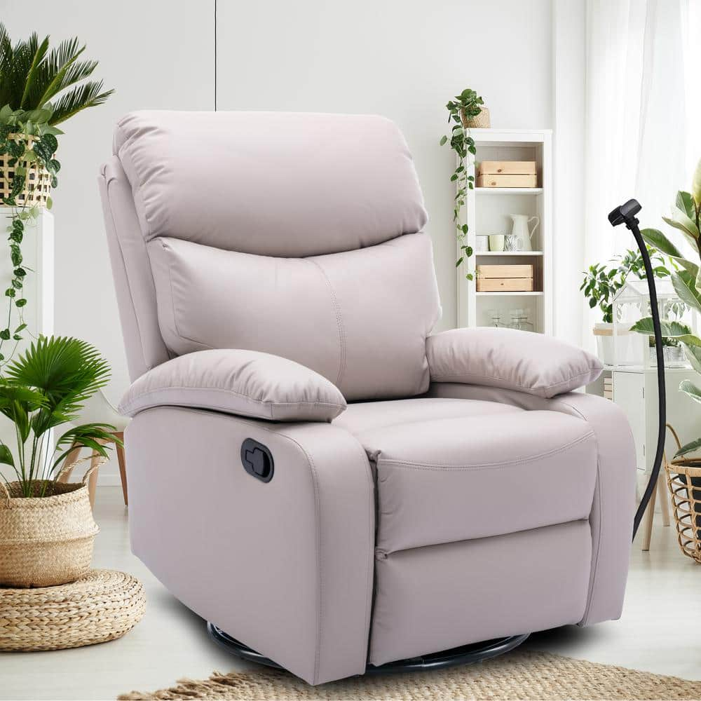 Chizzyseat Everglade 30.2 in. W Technical Leather Upholstered Swivel ...